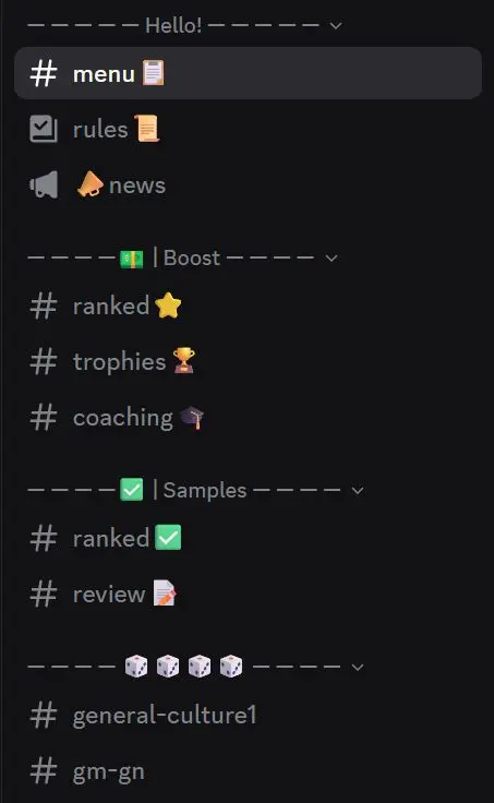 NeedRank Discord server sidebar — channels and member count