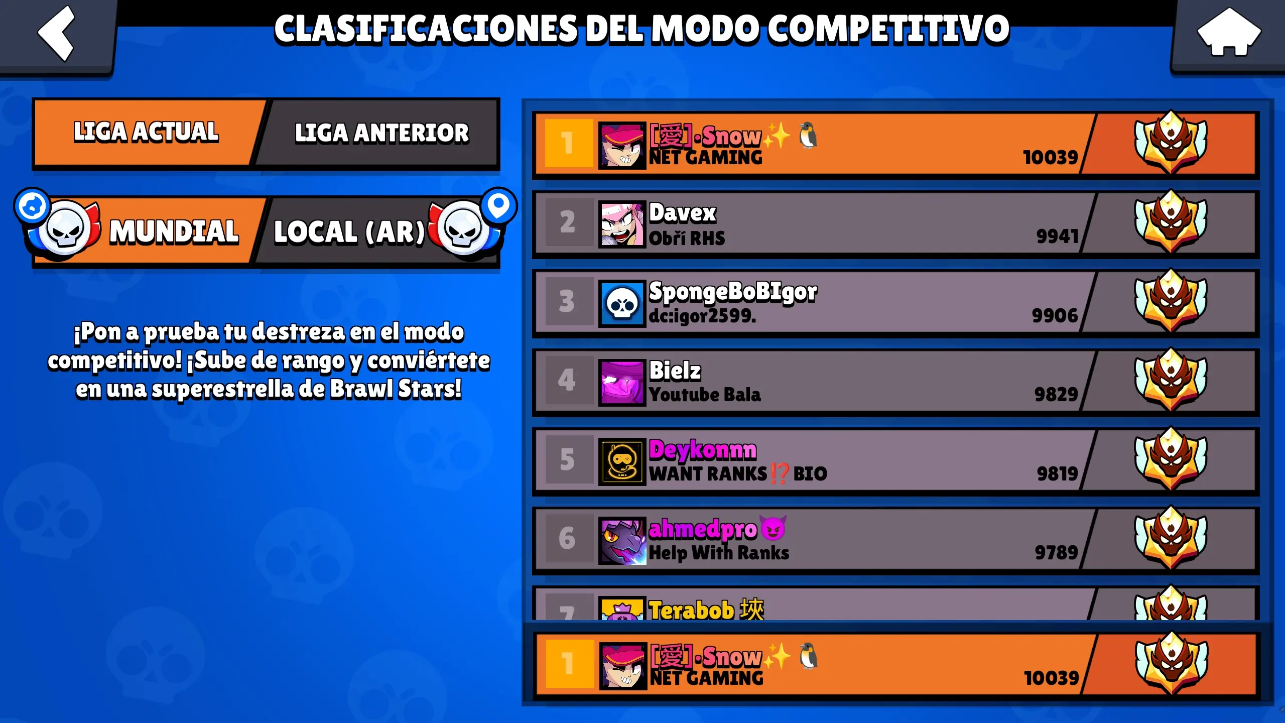#1 worldwide Ranked leaderboard verification — Brawl Stars