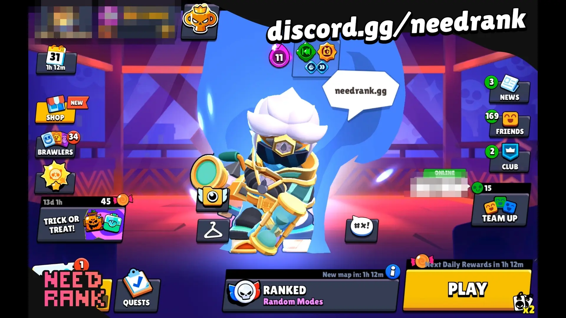 Pro rank climb final screen — Brawl Stars competitive ladder